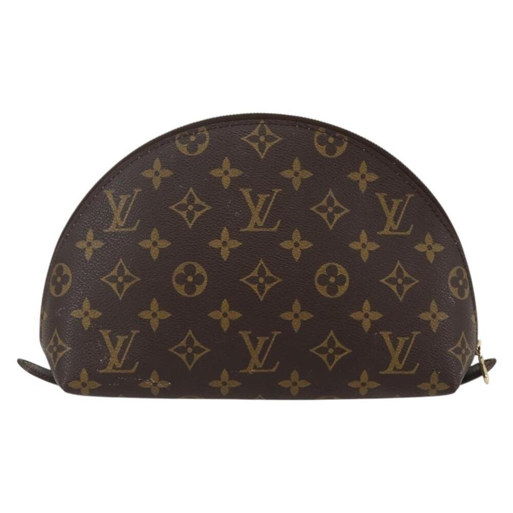 LOUIS VUITTON Monogram Trousse Demi Ronde Cosmetic Pouch M47520 LV Auth 144955 - Picture 2 of 16
